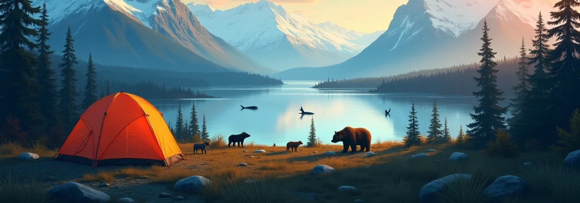 Campeggio in Alaska